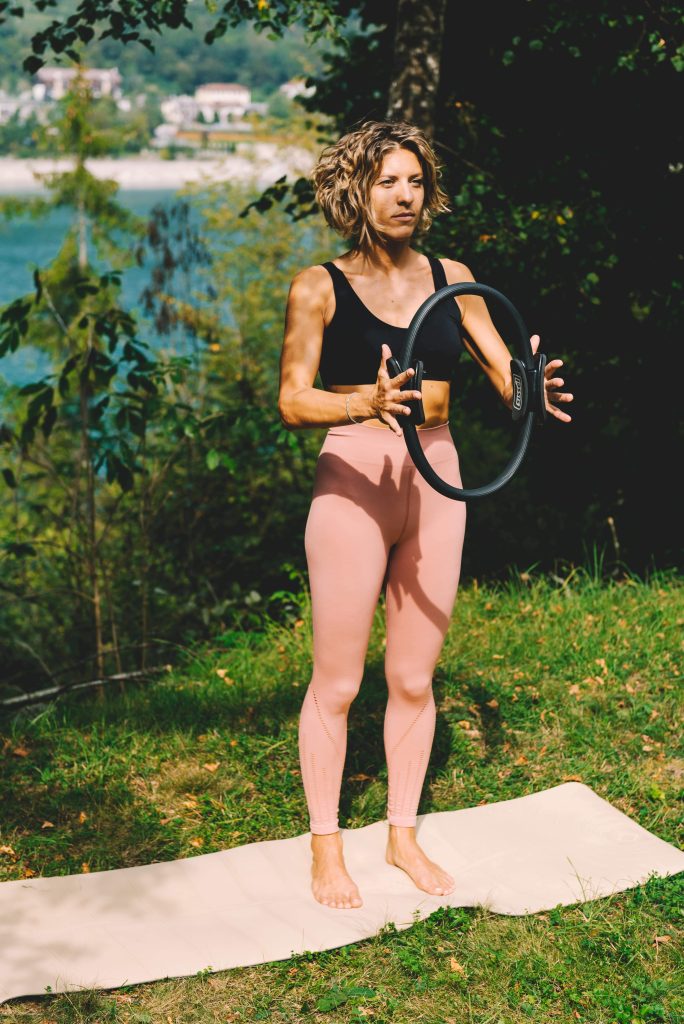 Esercizio pilates props con ring
